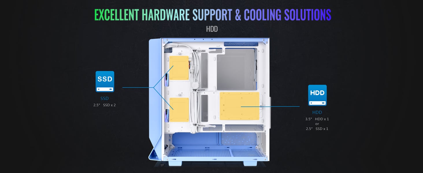 Thermaltake Ceres 330 TG ARGB Mid Tower E-ATX Case